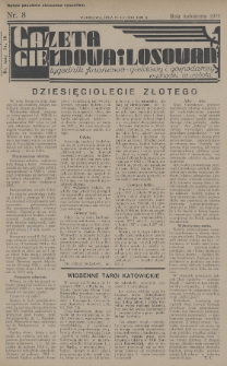 Gazeta Giełdowa i Losowań : tygodnik finansowo-giełdowy i gospodarczy. 1936, nr 8