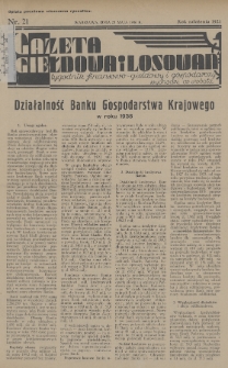 Gazeta Giełdowa i Losowań : tygodnik finansowo-giełdowy i gospodarczy. 1936, nr 21