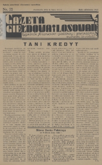 Gazeta Giełdowa i Losowań : tygodnik finansowo-giełdowy i gospodarczy. 1936, nr 22