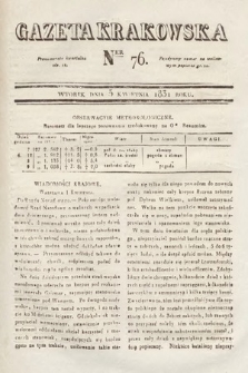 Gazeta Krakowska. 1831, nr 76
