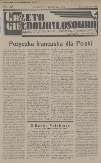 Gazeta Giełdowa i Losowań : tygodnik finansowo-giełdowy i gospodarczy. 1936, nr 38