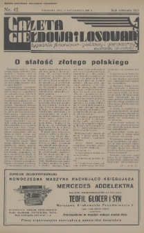 Gazeta Giełdowa i Losowań : tygodnik finansowo-giełdowy i gospodarczy. 1936, nr 42