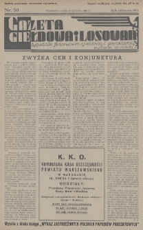 Gazeta Giełdowa i Losowań : tygodnik finansowo-giełdowy i gospodarczy. 1936, nr 50