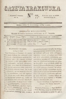 Gazeta Krakowska. 1831, nr 77