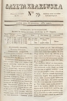 Gazeta Krakowska. 1831, nr 79