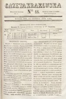 Gazeta Krakowska. 1831, nr 88