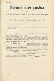 Dziennik Ustaw Państwa dla Królestw i Krajów w Radzie Państwa Reprezentowanych. 1903, cz. 58