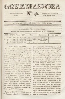 Gazeta Krakowska. 1831, nr 96