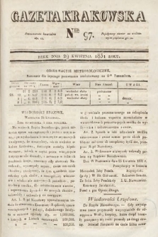 Gazeta Krakowska. 1831, nr 97