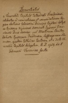 „[Kajetan Ignacy] Sołtyk”. T. 2, Materiały do biografii z l. 1759-1771 oraz zgonu w 1788 r.
