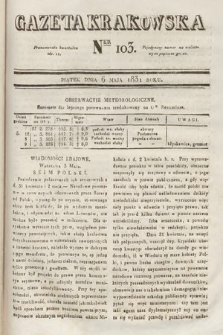 Gazeta Krakowska. 1831, nr 103
