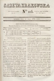 Gazeta Krakowska. 1831, nr 106