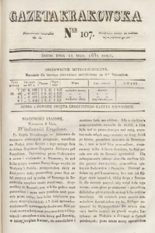 Gazeta Krakowska. 1831, nr 107