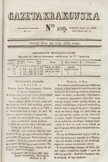 Gazeta Krakowska. 1831, nr 109