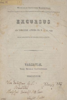 Excursus ad Virgilii Aneid. lib. X. v. 74. sqq. : inest disquisitio de origine stipulationis