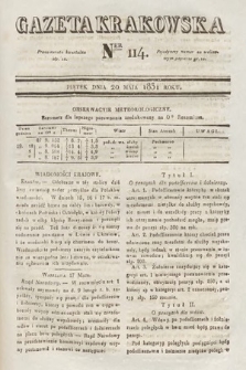 Gazeta Krakowska. 1831, nr 114