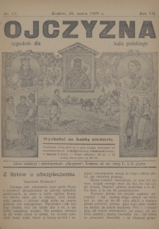 Ojczyzna : tygodnik dla ludu polskiego. 1909, nr 13