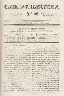 Gazeta Krakowska. 1831, nr 118