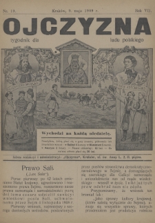 Ojczyzna : tygodnik dla ludu polskiego. 1909, nr 19