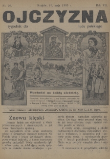 Ojczyzna : tygodnik dla ludu polskiego. 1909, nr 20