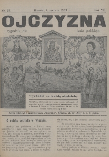 Ojczyzna : tygodnik dla ludu polskiego. 1909, nr 23