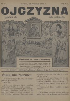 Ojczyzna : tygodnik dla ludu polskiego. 1909, nr 37
