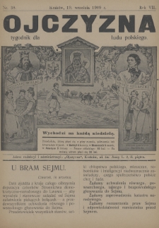 Ojczyzna : tygodnik dla ludu polskiego. 1909, nr 38