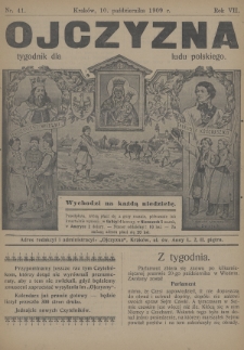 Ojczyzna : tygodnik dla ludu polskiego. 1909, nr 41