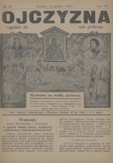 Ojczyzna : tygodnik dla ludu polskiego. 1909, nr 50