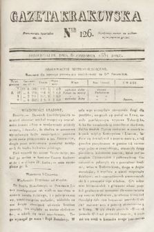 Gazeta Krakowska. 1831, nr 126