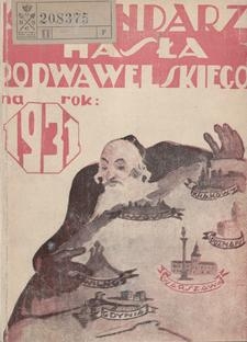Kalendarz „Hasła Podwawelskiego” na Rok 1931
