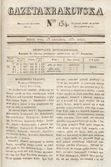 Gazeta Krakowska. 1831, nr 134