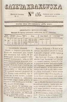 Gazeta Krakowska. 1831, nr 136