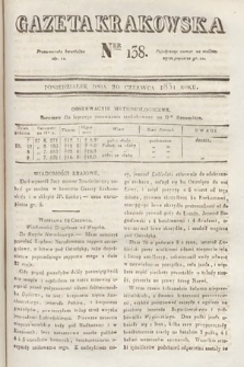Gazeta Krakowska. 1831, nr 138