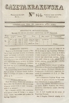 Gazeta Krakowska. 1831, nr 144