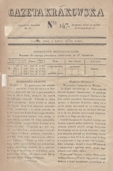 Gazeta Krakowska. 1831, nr 147