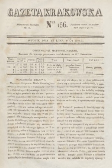 Gazeta Krakowska. 1831, nr 156