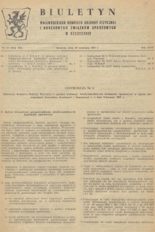 Biuletyn Wojewódzkiego Komitetu Kultury Fizycznej i Okręgowych Związków Sportowych w Szczecinie. R.3, 1957, nr 11