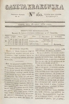 Gazeta Krakowska. 1831, nr 160