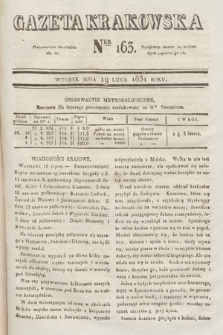 Gazeta Krakowska. 1831, nr 163