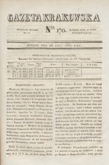 Gazeta Krakowska. 1831, nr 170