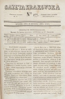 Gazeta Krakowska. 1831, nr 177