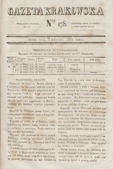 Gazeta Krakowska. 1831, nr 178