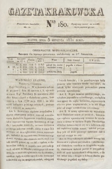 Gazeta Krakowska. 1831, nr 180