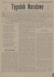 Tygodnik Narodowy. 1899, nr 6