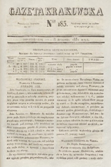 Gazeta Krakowska. 1831, nr 183