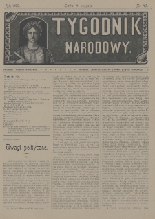 Tygodnik Narodowy. 1900, nr 43