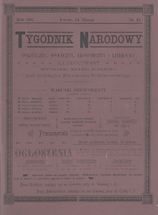 Tygodnik Narodowy : polityczny, społeczny, ekonomiczny i literacki : illustrowany. 1901, nr 12