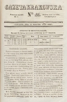 Gazeta Krakowska. 1831, nr 186