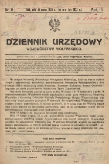 Dziennik Urzędowy Województwa Wołyńskiego. R. 3, 1923/1924, nr 2